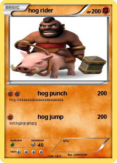 Pokemon hog rider