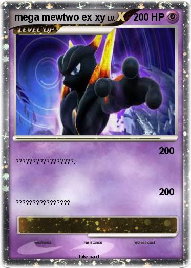 Pokemon mega mewtwo ex xy