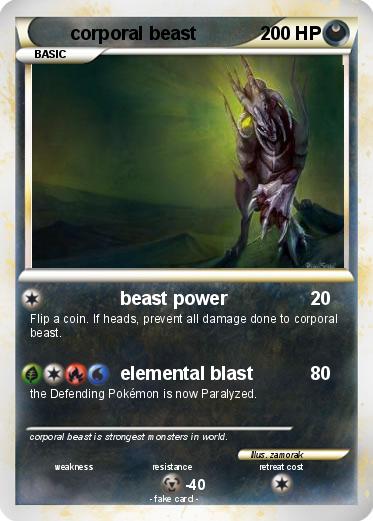 Pokemon corporal beast