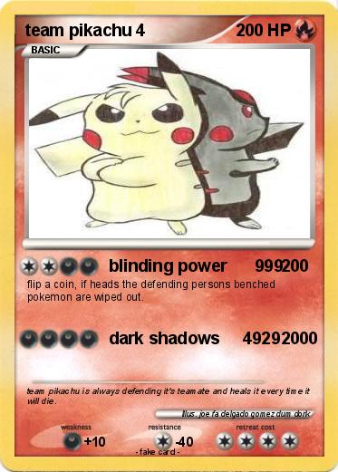 Pokemon team pikachu 4