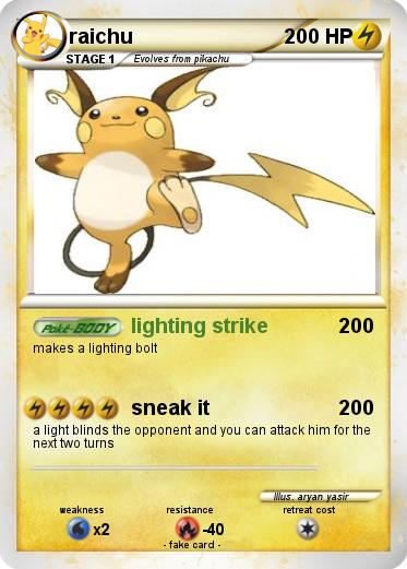 Pokemon raichu