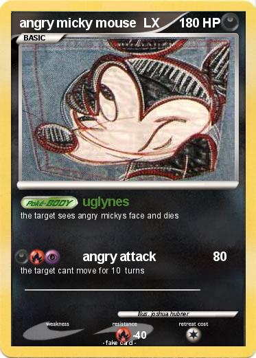 Pokemon angry micky mouse  LX