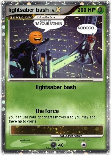Pokemon lightsaber bash