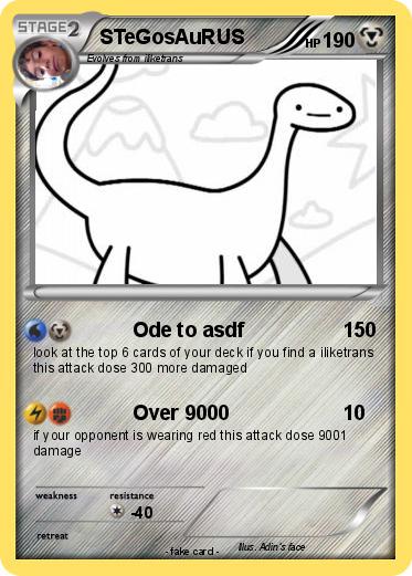 Pokemon STeGosAuRUS Pokemon STeGosAuRUS