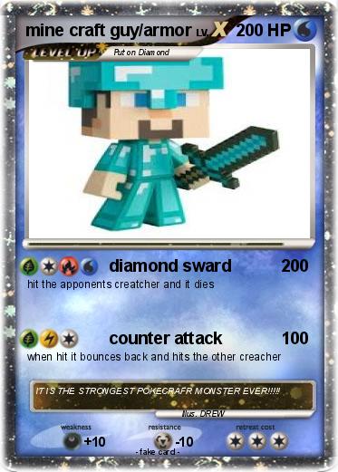 Pokemon mine craft guy/armor