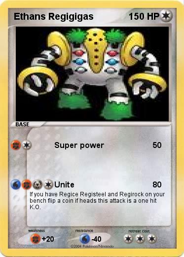Pokemon Ethans Regigigas
