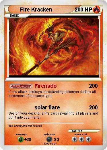 Pokemon Fire Kracken