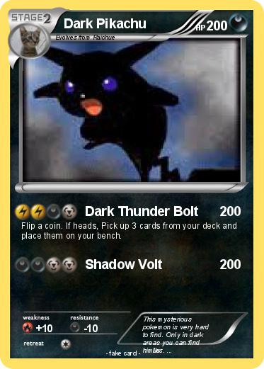 Pokemon Dark Pikachu
