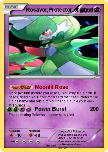 Pokemon Rosavor,Protector of Plants