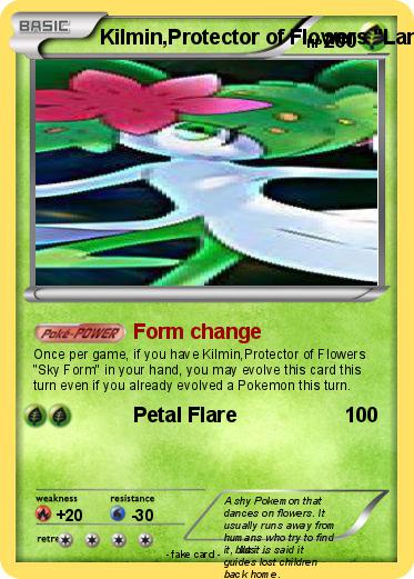 Pokemon Kilmin,Protector of Flowers "Land Form"