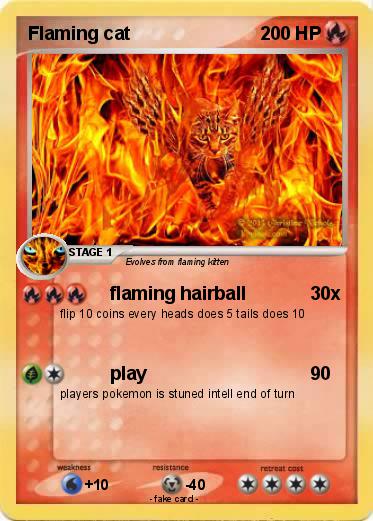 Pokemon Flaming cat