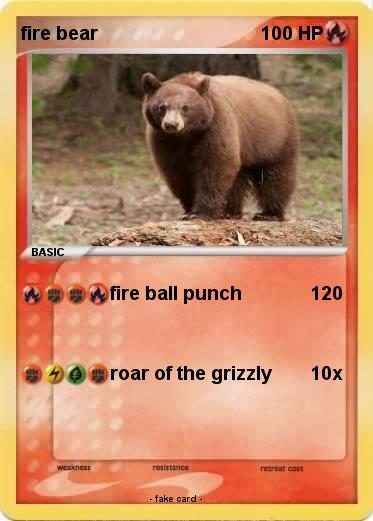 Pokemon fire bear