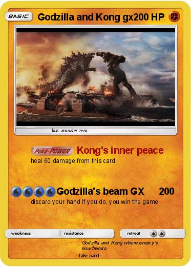 Pokemon Godzilla and Kong gx