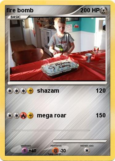 Pokemon fire bomb