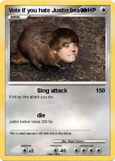 Pokemon Vote if you hate Justin beaver