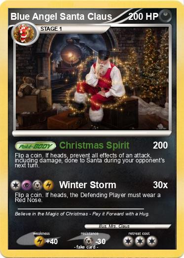 Pokemon Blue Angel Santa Claus