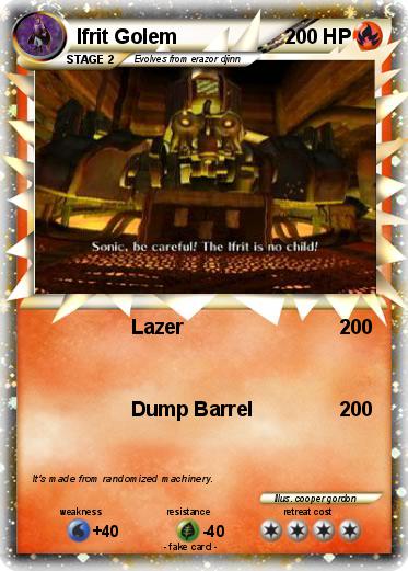 Pokemon Ifrit Golem