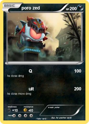 Pokemon poro zed