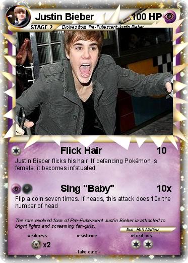 Pokemon Justin Bieber