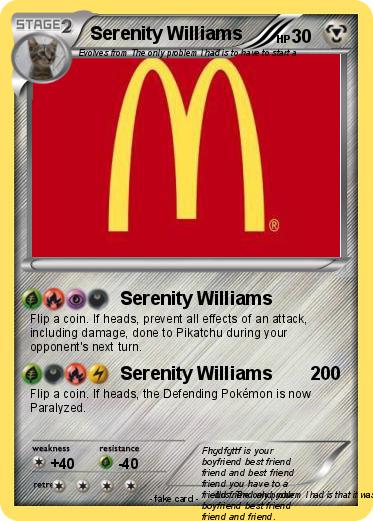 Pokemon Serenity Williams