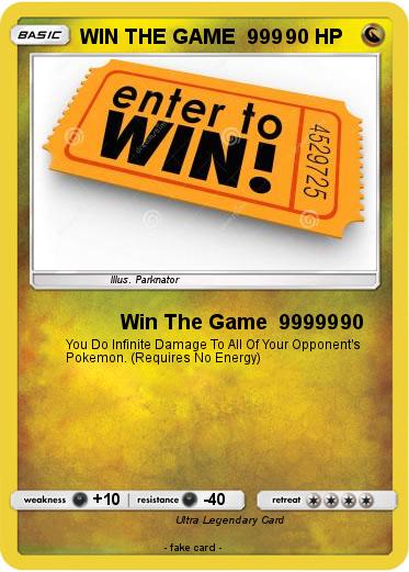 Pokemon WIN THE GAME  999