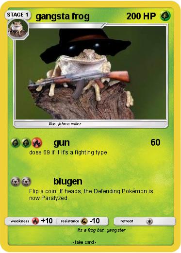 Pokemon gangsta frog
