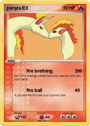 Pokemon ponyta EX