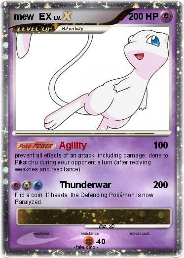 Pokemon mew  EX