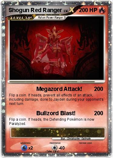 Pokemon Shogun Red Ranger
