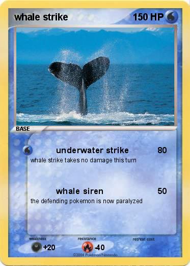 Pokemon whale strike