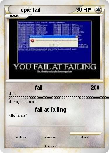 Pokemon epic fail