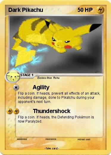 Pokemon Dark Pikachu
