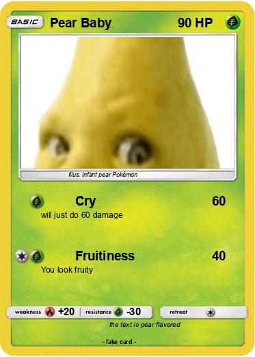 Pokemon Pear Baby