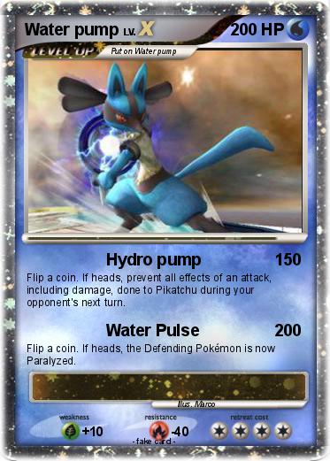 Pokemon Water pump