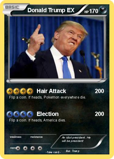 Pokemon Donald Trump EX