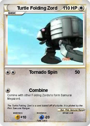 Pokemon Turtle Folding Zord