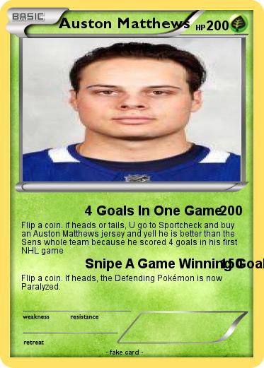 Pokemon Auston Matthews