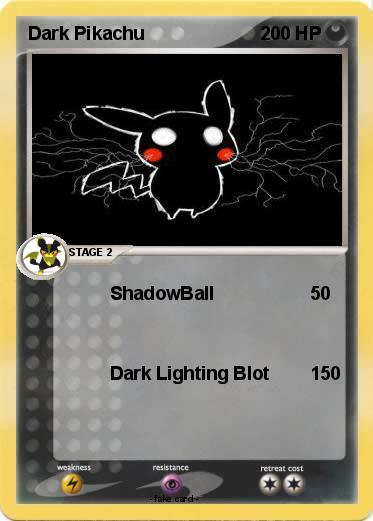 Pokemon Dark Pikachu
