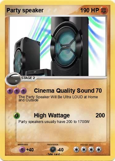 Pokemon Party speaker