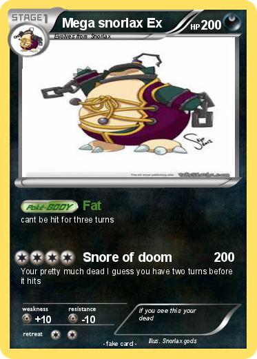 Pokemon Mega snorlax Ex
