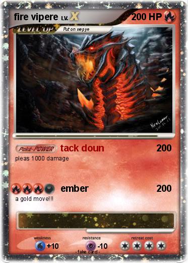 Pokemon fire vipere