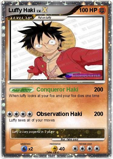 Pokemon Luffy Haki