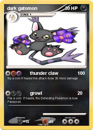 Pokemon dark gatomon
