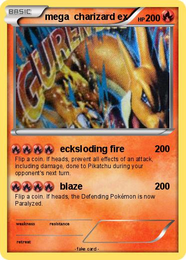 Pokemon mega  charizard ex