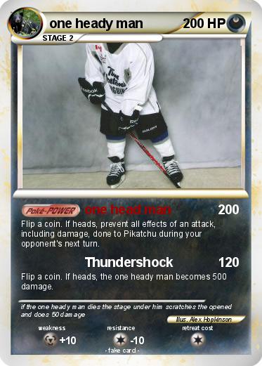 Pokemon one heady man