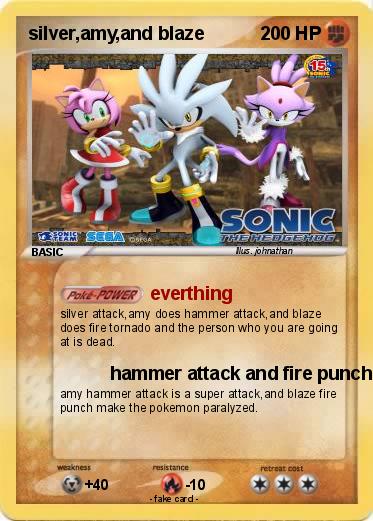 Pokemon silver,amy,and blaze