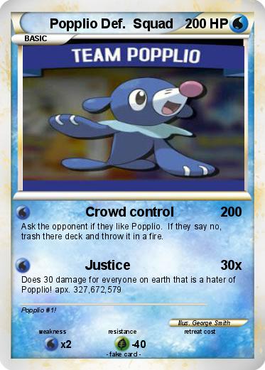 Pokemon Popplio Def.  Squad