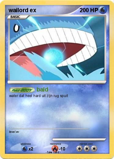 Pokemon wailord ex