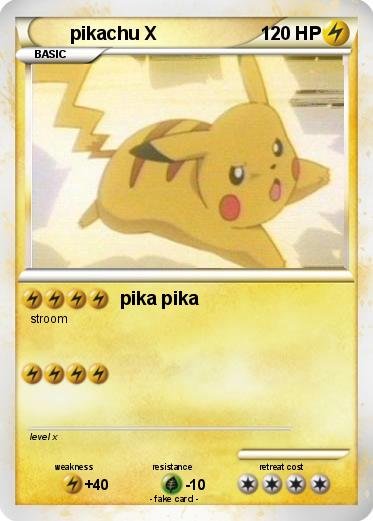 Pokemon pikachu X