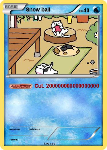 Pokemon Snow ball